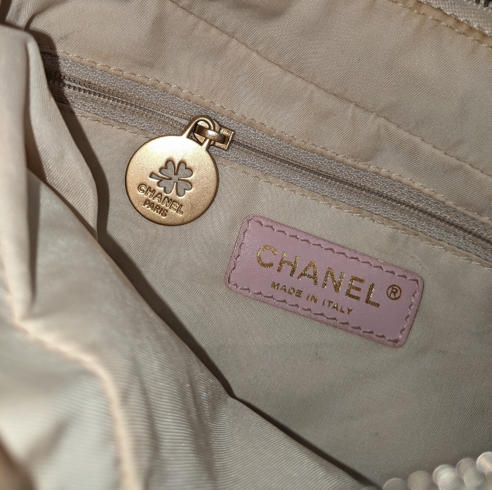 Chanel CC Travel Line Nylon Shoulder Bag (baby pink) 💗 - Picture 16 of 17